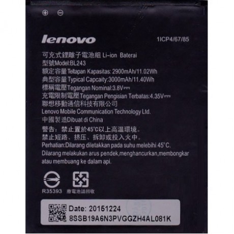  Lenovo A7000 Batarya Pil