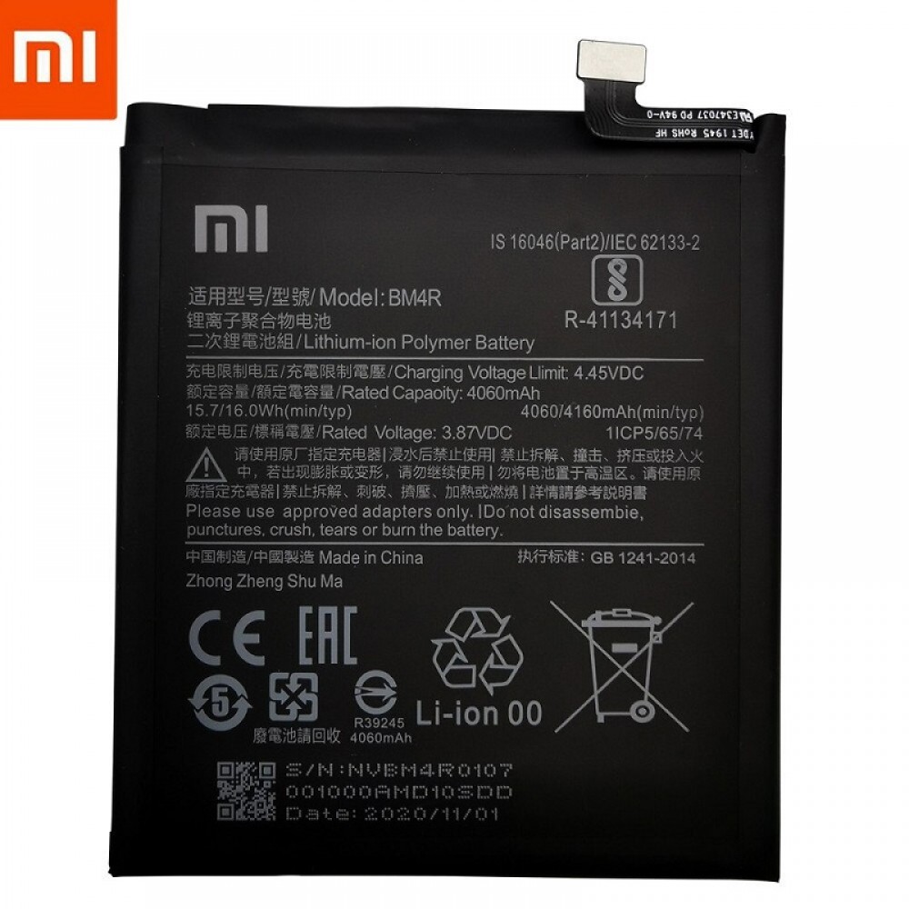 Xiaomi Mi 10 Lite Zoom Orjinal Batarya