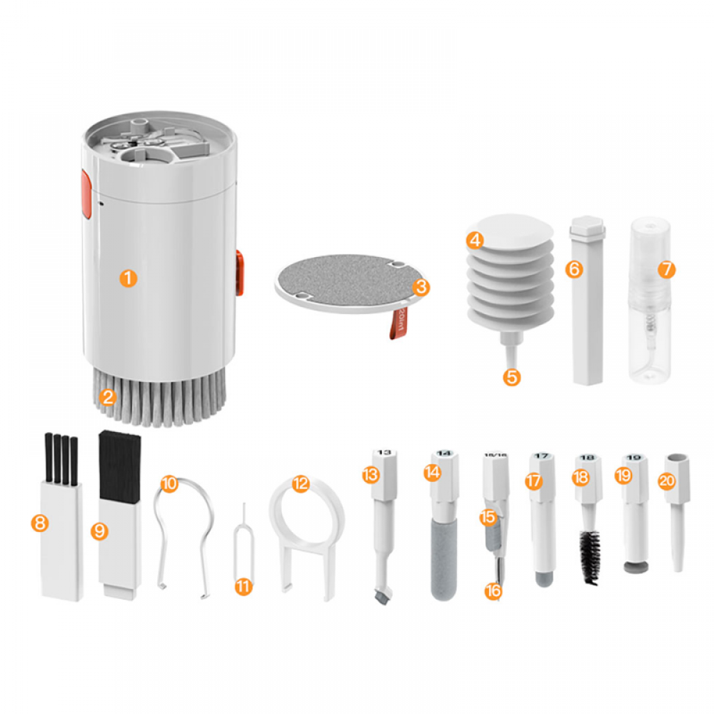  20 in 1 Çok Fonksiyonlu Elektronik Cihaz Temizleme Kiti