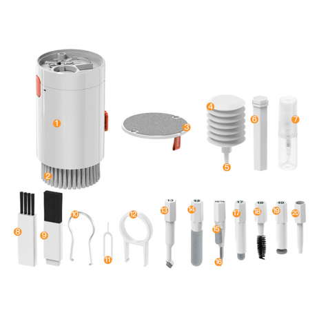  20 in 1 Çok Fonksiyonlu Elektronik Cihaz Temizleme Kiti