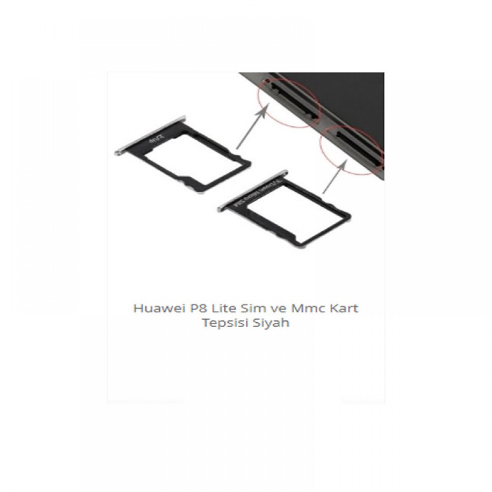 Huawei P8 Lite Sim ve MMC Kart Tepsisi