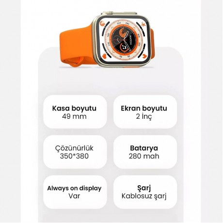 Watch GS8 Ultra Akıllı Saat
