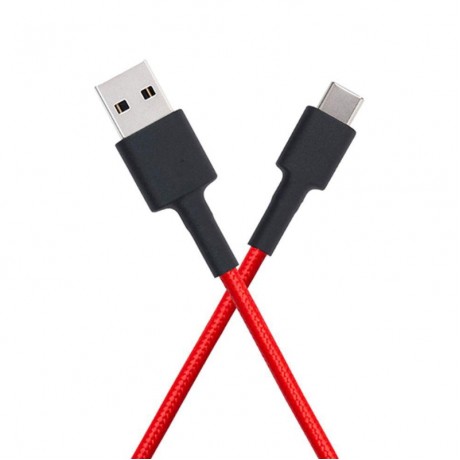 Xiaomi Type-C Örgülü Kırmızı Şarj Kablosu